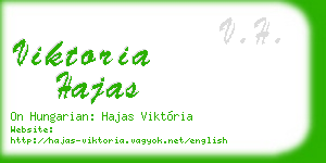 viktoria hajas business card