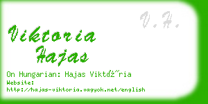 viktoria hajas business card